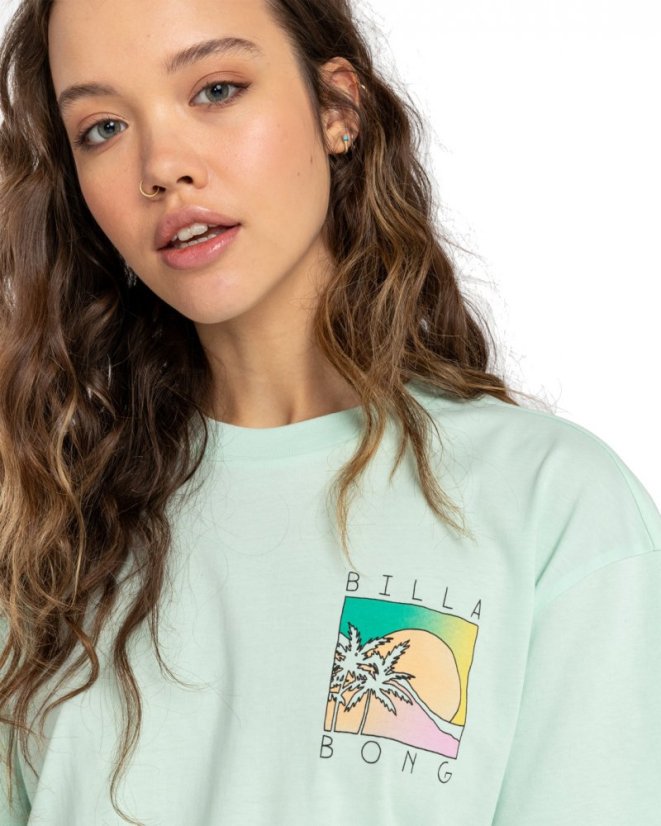 Dámské tričko BILLABONG Hello Sun - Sweet Mint - Velikost: XS