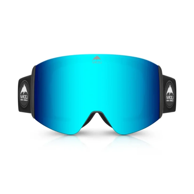 Detské snow okuliare NANDEJ Junior - Black/Blue