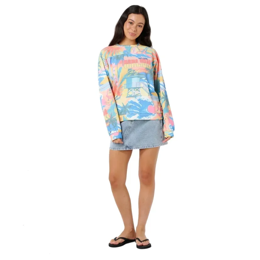 RIP CURL Surf Side Relaxed Crew - Multicolour