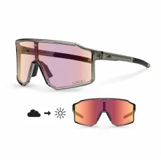 Sunglasses NANDEJ LIFE - Photochromic smoke / red