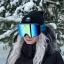 Snow glasses NANDEJ Mount - Blue/Rain