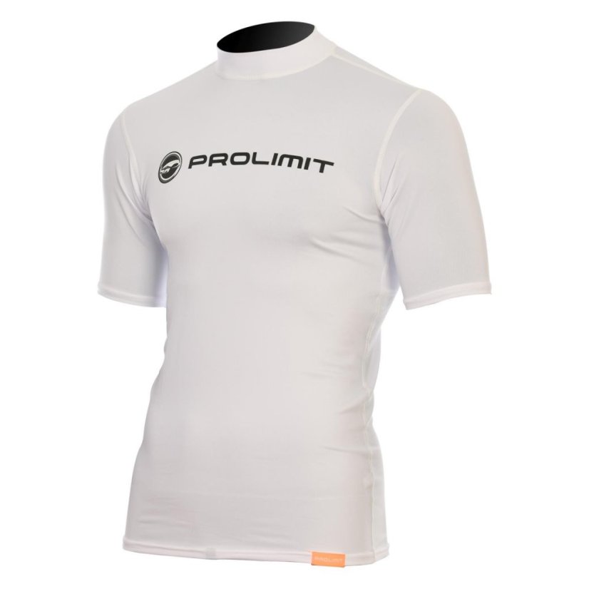 Pánska lycra PROLIMIT Logo Shortarm - biela - Pánska veľkosť: S