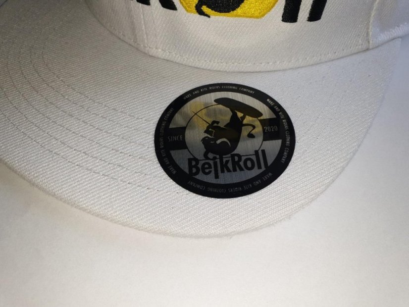 BejkRoll Yupoong SnapBack Straight Logo - White
