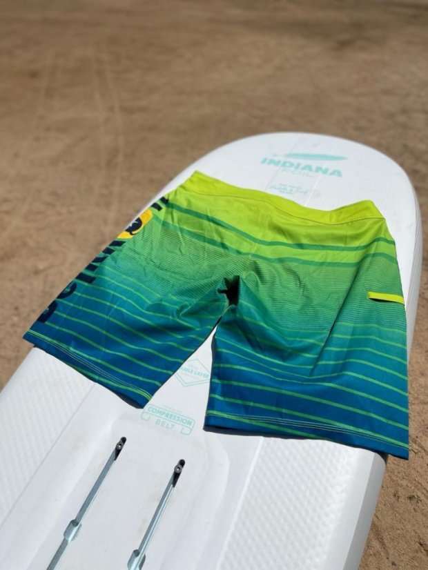 Boardshorts BejkRoll - zeleno/žluté - Velikost: 30