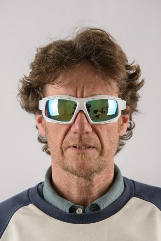 Sunglasses OCEAN Paros - white / blue lens