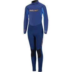 Detský neoprén 3/2 PROLIMIT Steamer V-Backzip - modrý/oranžový