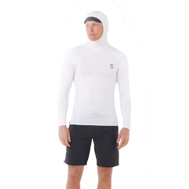 Pánska Lycra RIP CURL Search Hood LS - white