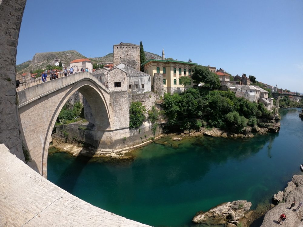 Neretva Kitboarding spot - most v Mostaru