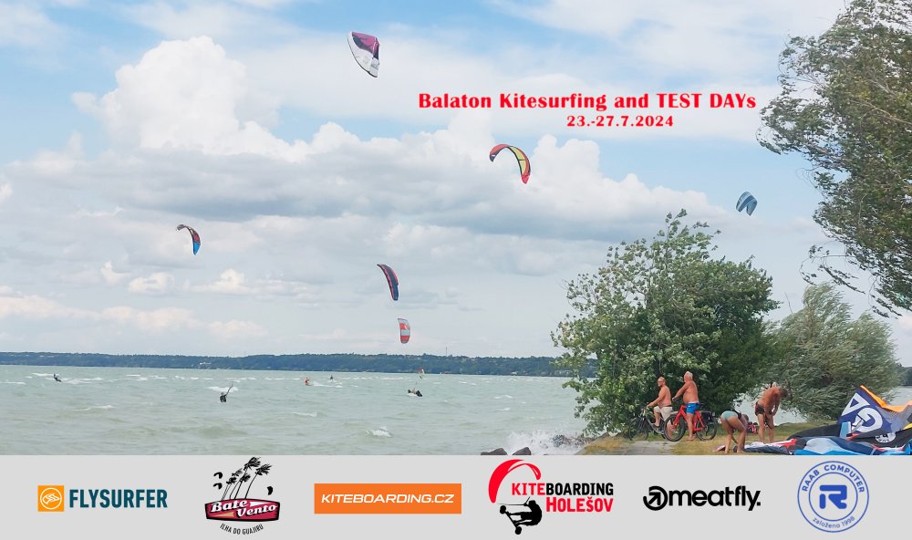 Balaton kitesurfing a TEST DAYS 2024