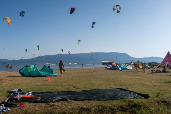 Neretva kite spot Komin - celá pláž