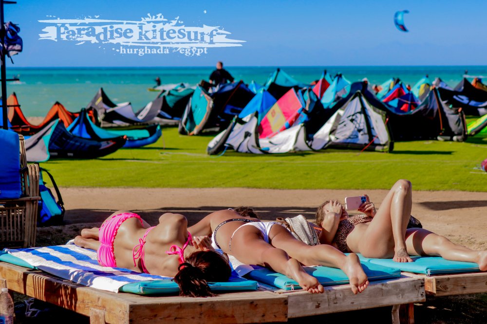 Paradise KiteSurf Red Sea Egypt - sunbath
