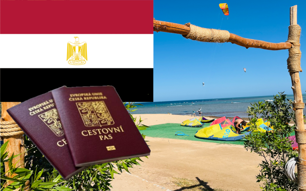 ztracený pas v Egyptě