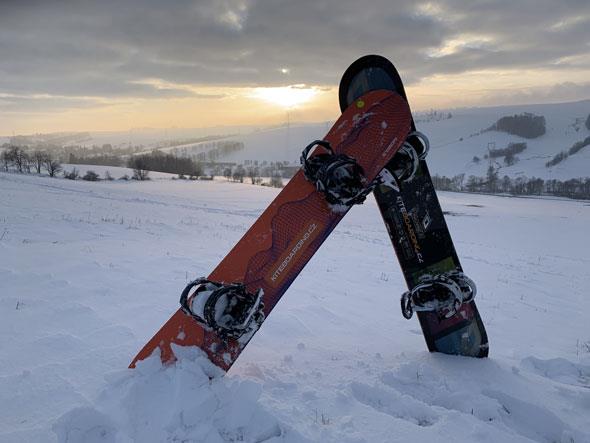 Snowboard a snowkite vázání SP